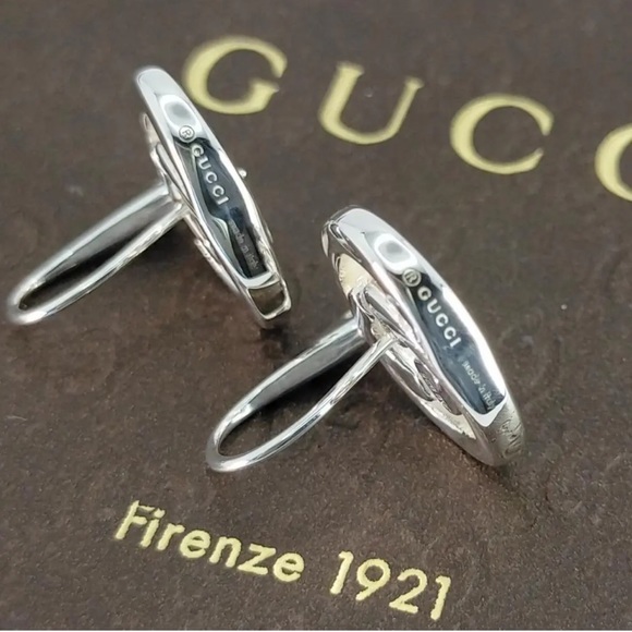 GUCCI  Luxury Classic Double G Statement Logo Earrings! - Picture 2 of 4